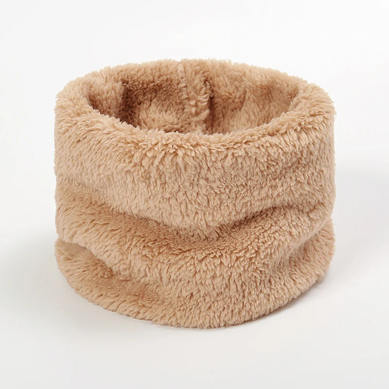 Cache cou en fourrure Beige 25 x 15 cm