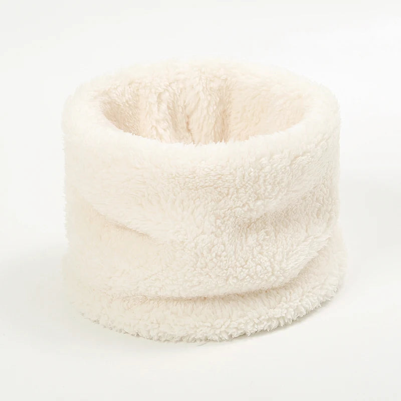 Cache cou en fourrure Blanc 25 x 15 cm