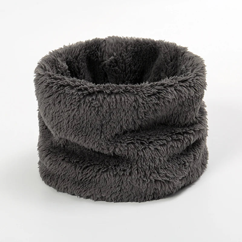 Cache cou en fourrure Gris foncé 25 x 15 cm