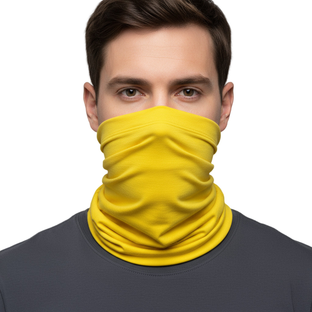 Cache cou jaune fluo Jaune 22 x 44 cm