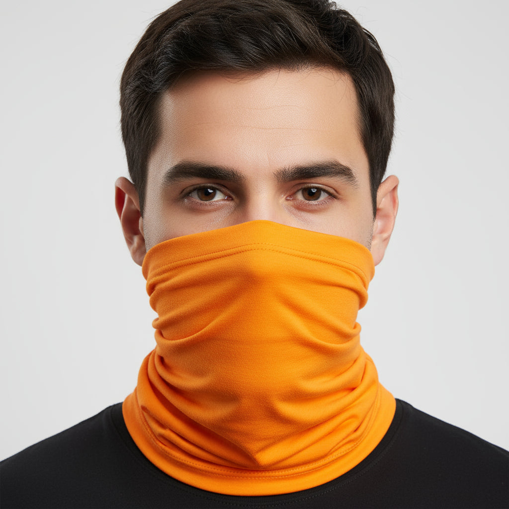 Cache cou orange fluo Orange 22 x 47 cm