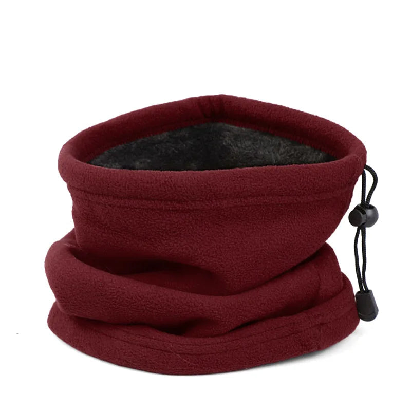 Cache cou polaire Rouge Bordeaux 31 x 25 cm