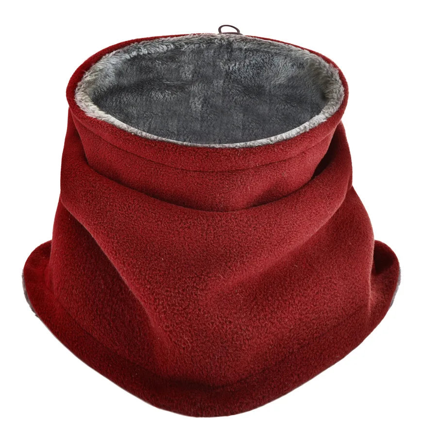 Cache cou et bonnet 2 en 1