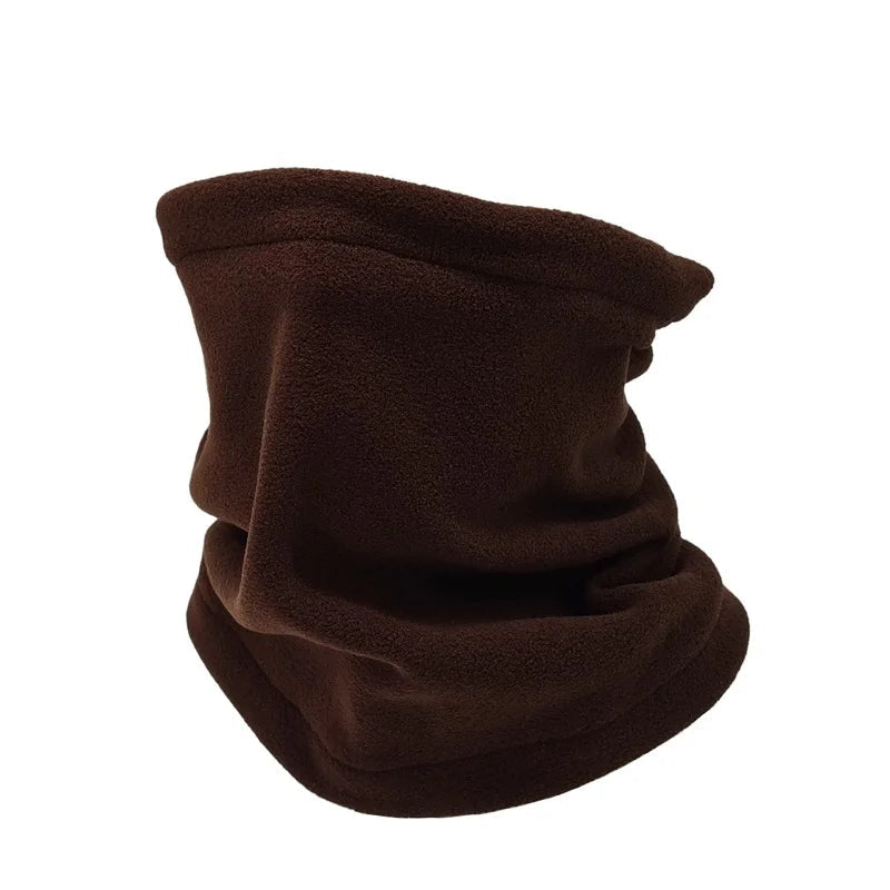Cache cou moto marron homme