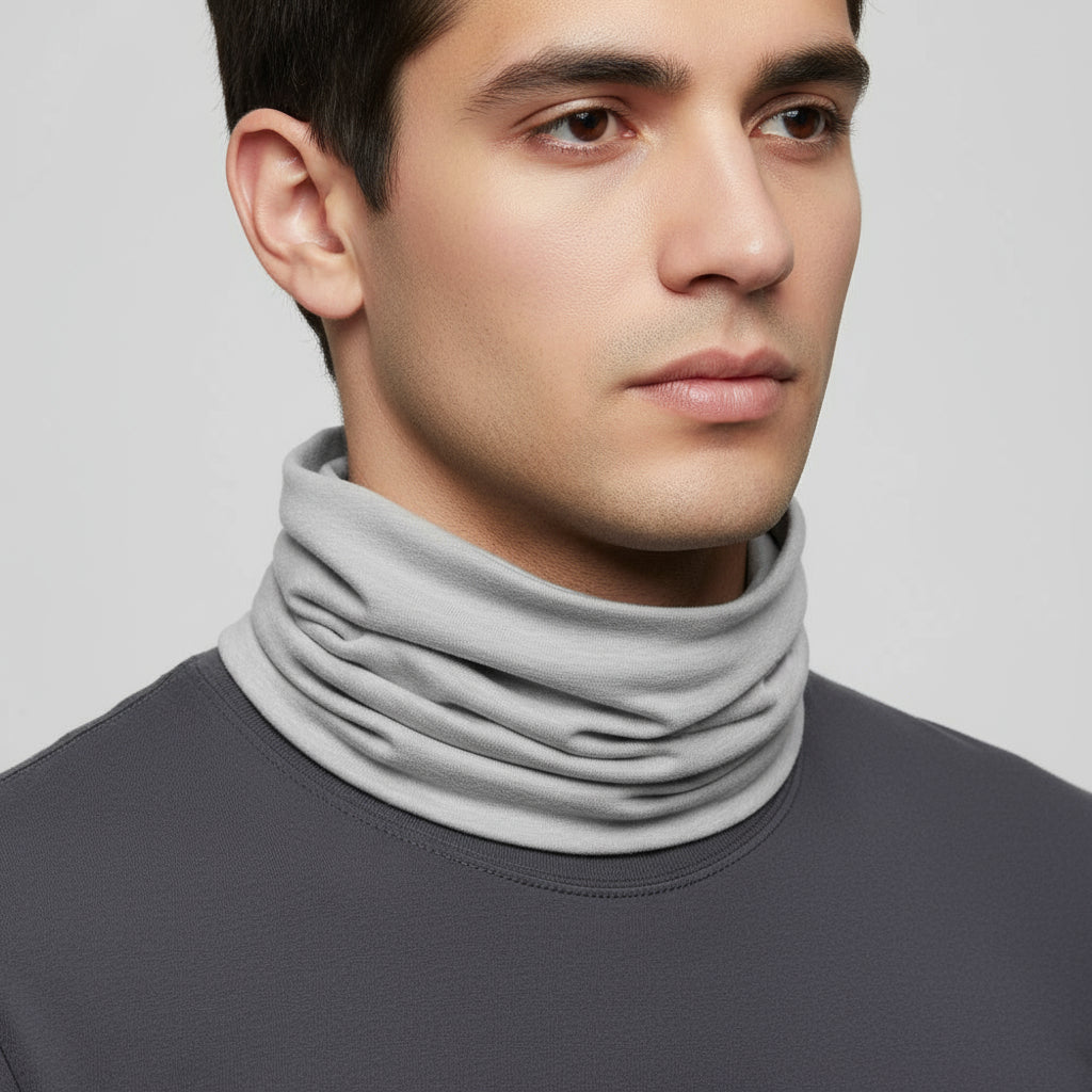 Cache cou gris pour homme