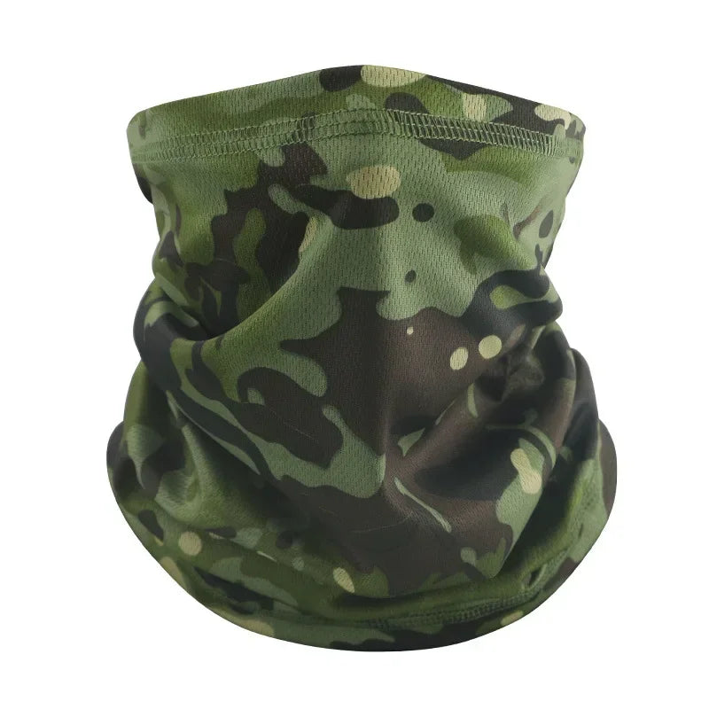 Tour de cou camouflage militaire Vert 34 x 22 cm