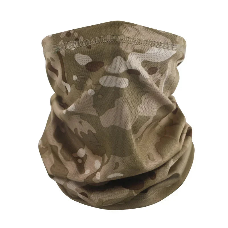 Tour de cou camouflage militaire Beige 34 x 22 cm