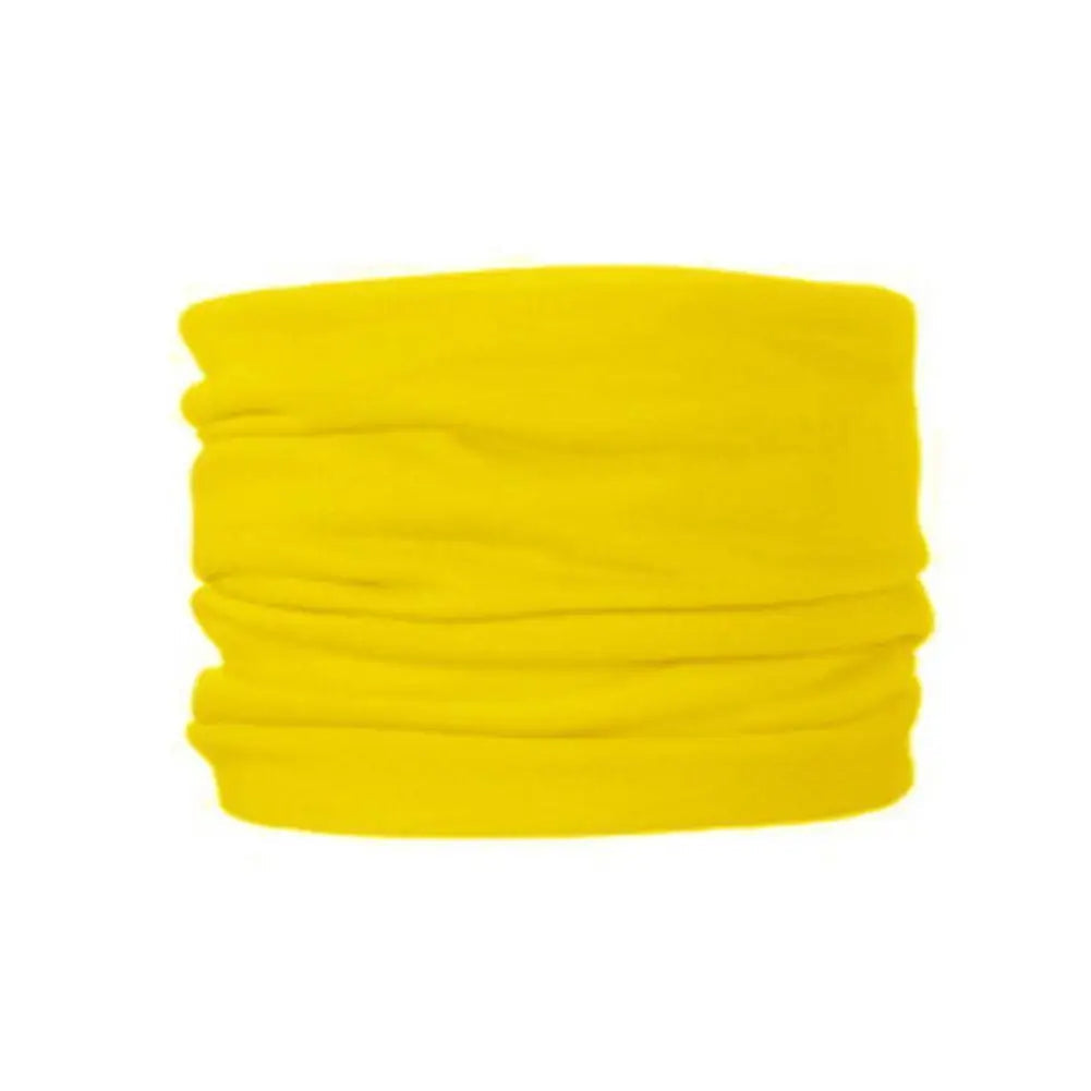Tour de cou moto bandana Jaune 22 x 46 cm