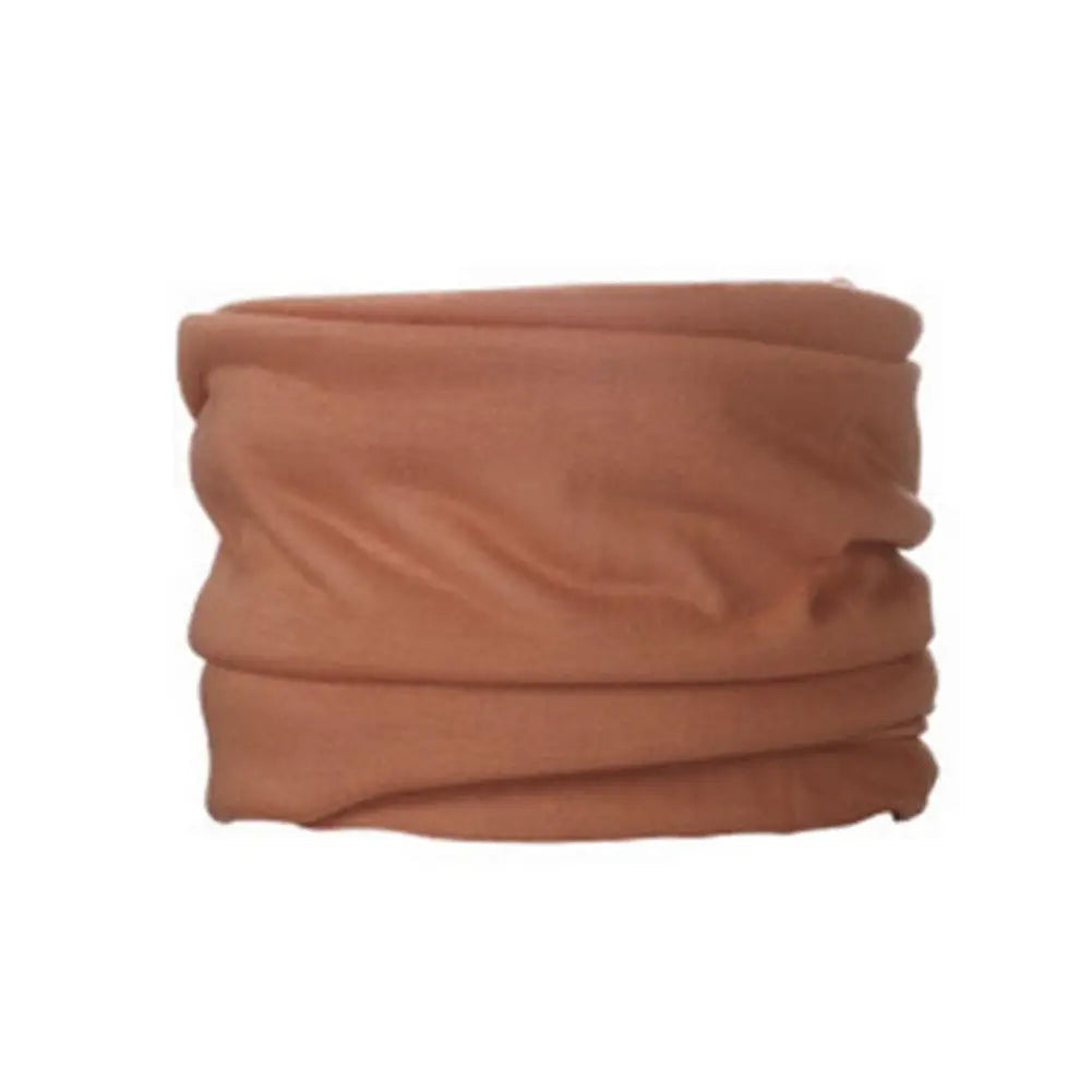 Tour de cou moto bandana Marron clair 22 x 46 cm