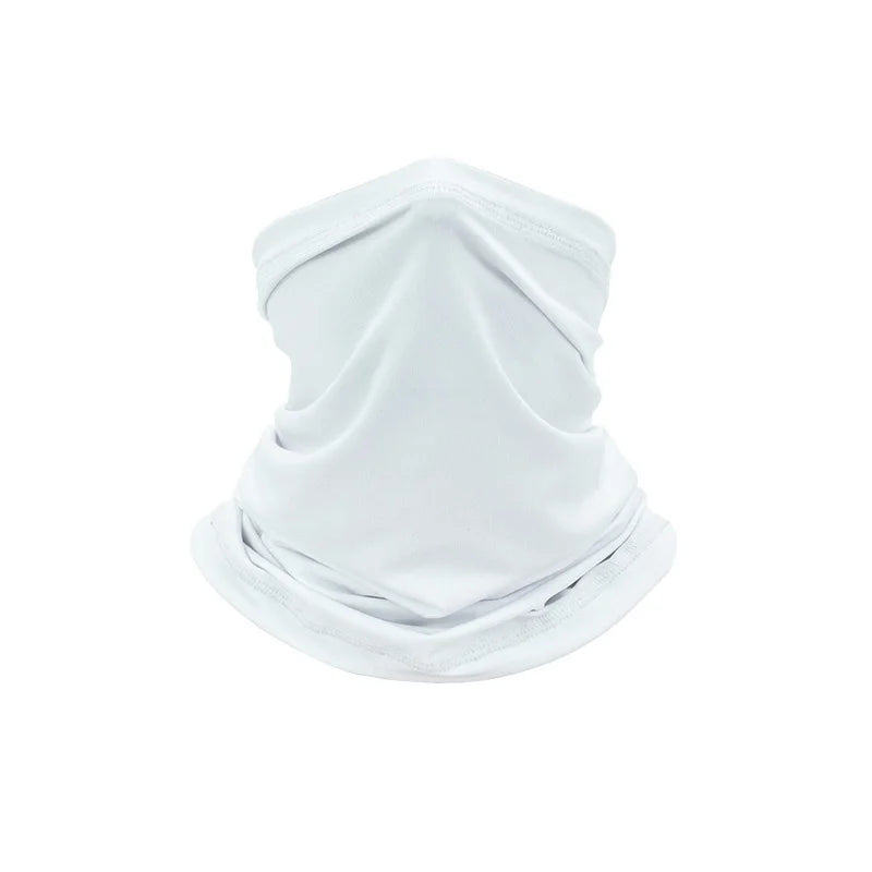 Tour de cou moto blanc Blanc 21 x 39 cm